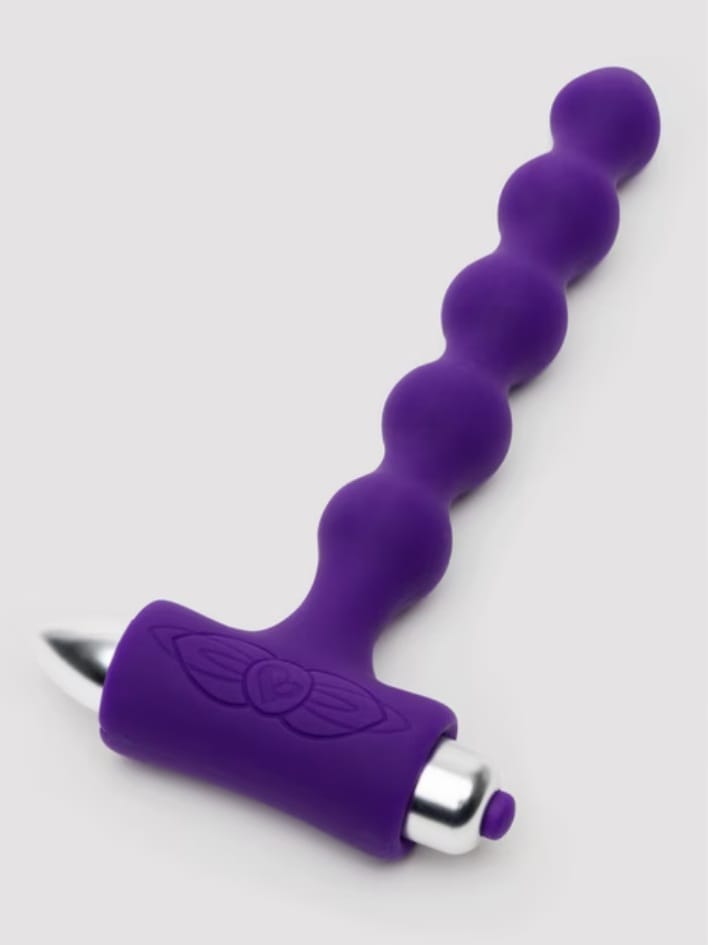 Rocks Off Petite Sensational Purple Vibrating Anal Beads